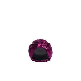 Alberta Ferretti Shiny Satin Turban - female - Alberta Ferretti - Accessories - Purple - ONE SIZE - Accessories