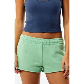 PacSun Hibiscus Core Micro Shorts in Green at Nordstrom, Size Xx-Small