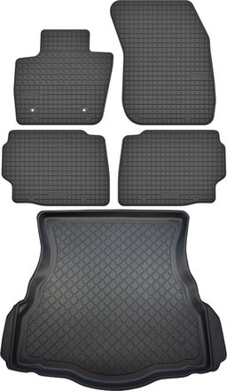 OEM Juego De Alfombrillas De Goma Para Coche Y Maletero Para Ford Mondeo V Liftback Desde Enero De 2015