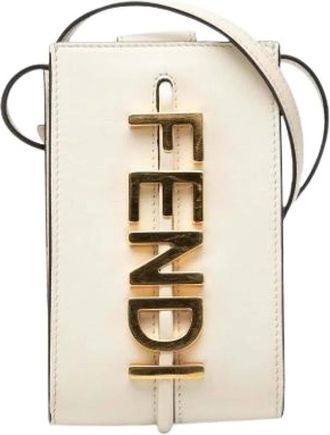 Fendi Pre-owned Cross Body Bags, female, White, Size: ONE SIZE Pre-owned Vintage Cross Body Bag