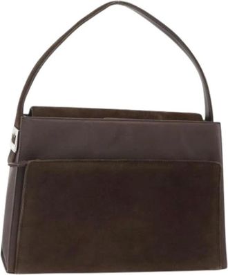 Saint Laurent Pre-owned Handbags, female, Brown, Size: ONE SIZE Pre-owned Vintage Hand Bag