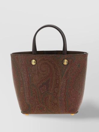 Etro essential mini coated canvas tote bag