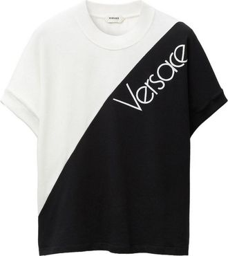 Versace T-Shirt Vintage Light Stretch Cotton Jersey