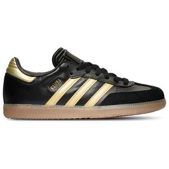 adidas Boys adidas Samba x Messi - Boys Grade School Soccer Shoes Gum 4/Gum 4/Gum 4/Gold Metallic/Gum Size 3.5