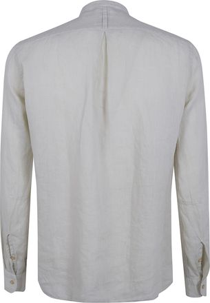 Tintoria Mattei Linen Shirt With A Mandarin Collar