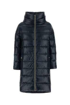 Herno Navy Blue Nylon Matilde Down Jacket