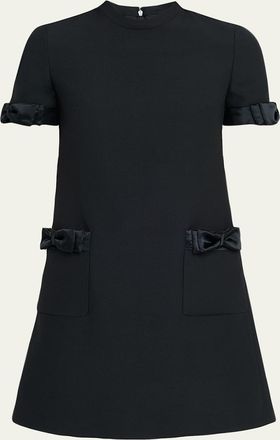 Valentino Garavani Crepe Couture Mini Dress with Bows