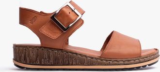 Hush Puppies Womens Hush Puppies ELLIE Womens Sandals Tan - Brown - Size: 4