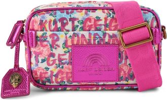 Kurt Geiger Womens Limehouse Sm Camera Bag - Pink Fabric - One Size
