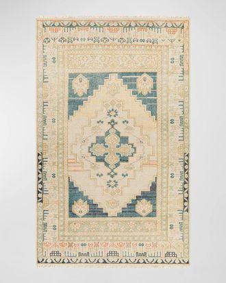 Surya Rugs Anadolu Teal Hand-Knotted Rug, 9 x 12