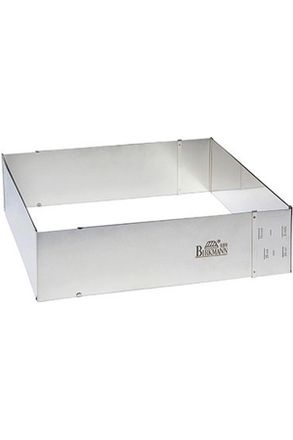 Birkmann Backrahmen, Silberfarben, Metall, 22/7/25 cm Schubladen, rechteckig, 22-43x7x25-48 cm, Backen & Backzubeh&ouml;r, Backformen