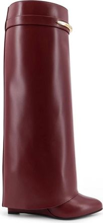 Givenchy High Boots, female, Purple, Size: 10 US Pointed Toe Wedge High Boots