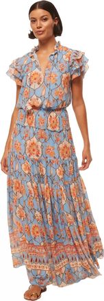 Misa Maria Top In Caged Floral