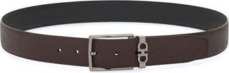 Ferragamo Cintura reversibile in pelle - Marrone