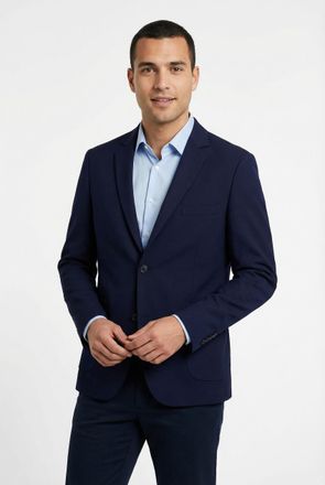 Lindbergh Sakko LINDBERGH, Herren, Gr. XXL, navy, Web, Obermaterial: 65% Polyester, 31% Viskose, 4% Elasthan. Futter: 100% Polyester, meliert, unifarben, normal