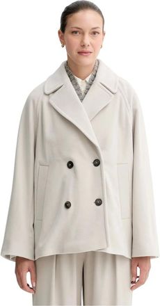 Marc O'Polo Abrigo Corto de Lana - Coats - Mujer - Gris - XS