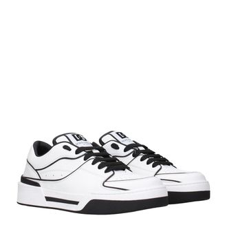 Dolce & Gabbana Leather Sneakers - White