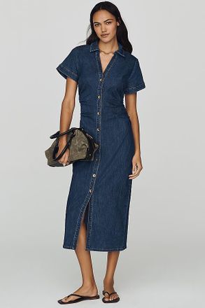 Pilcro Greer Denim Midi Shirt Dress by Pilcro