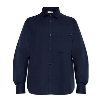 Darkpark Katoenen overhemd - Heren - Casual Overhemden - Blauw - L - Katoen - Overhemden
