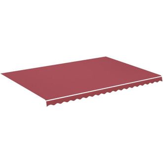 vidaXL Tela De Repuesto Para Toldo Rojo Burdeos 5x3,5 M Vidaxl