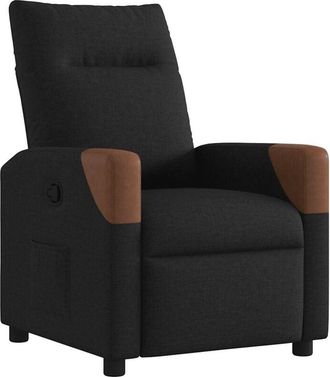 vidaXL Vidaxl - Sillón reclinable de tela negro