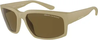 A|X Armani Exchange AX4142SU 834873 Mens Sunglasses Brown Size 61