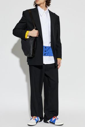 Dsquared2 Wool Blazer With A Single Vent, Mens, Black