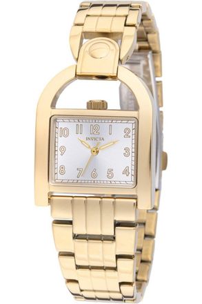 Invicta Wildflower 49592 Dames Horloge - Quartz Uurwerk - Roestvrij Staal met zilveren Wijzerplaat - 28mm