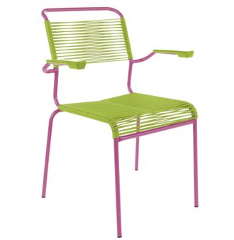 Schubiger M&ouml;bel Spaghetti-Stuhl S&auml;ntis mit Armlehnen