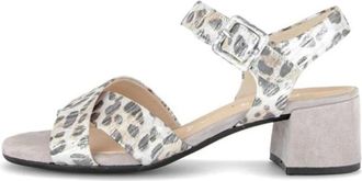 Gabor Schoenen, Dames, Wit, 39 1/2 EU, Leer, High Heel Sandalen