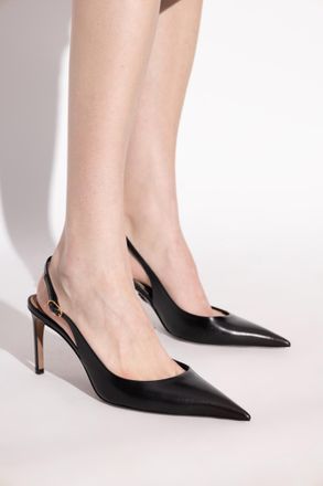 Dolce & Gabbana Leather Heels, Womens, Black