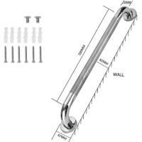 OEM 2 Pcs Barre Appui Pour Salle De Bain 50cm Barre De Maintien Antid&eacute;rapant Poign&eacute;e De Douche En Inox Pour Baignoire Toilette Escalier - Crezuo