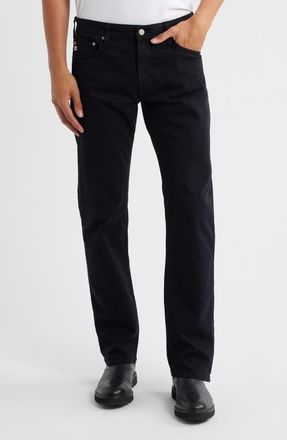 AG - Adriano Goldschmied Prot&eacute;g&eacute; Straight Leg Jeans in 1 Years Pure Black at Nordstrom, Size 34 X 32