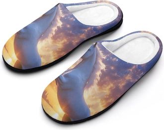 Generic Un-icorns Womens Slippers Warm House Slippers Indoor House Shoes with Anti-Skid Rubber Sole