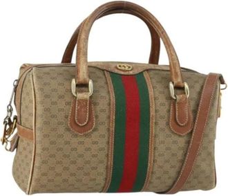 Gucci Pre-owned Handbags, female, Beige, Size: ONE SIZE Pre-owned Plastic Handbag