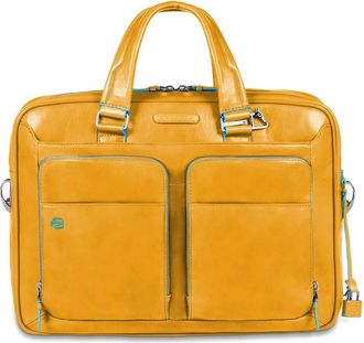 Piquadro Tassen, Heren, Geel, ONE Size, Polyester, Slim Computer 15 en i Pad Pro 12.9 Tas