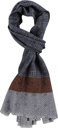 Altea Double Print Fringed Wool Scarf