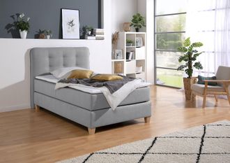 HOME AFFAIRE Boxspringbett inklusive Komfortschaum-Topper