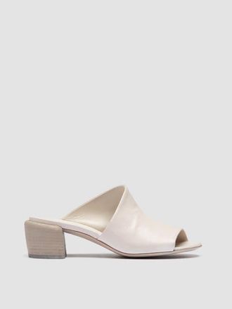 Officine Creative Hadry 008 Leather Heeled Sandals in White at Nordstrom, Size 37