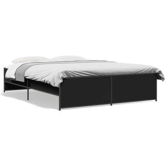 Berkfield Home Bed Frame without Mattress Black 140x200 cm