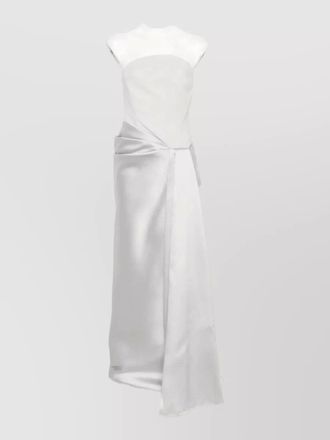 Solace London silver maxi dress