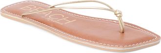 Matisse Footwear Ray Flip Flop in Gold Leather at Nordstrom, Size 10