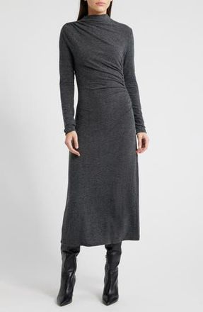Rails Margaret Long Sleeve Midi Sweater Dress in Charcoal at Nordstrom Rack, Size X-Large