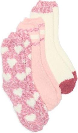 Honeydew Intimates Snuggle Love Assorted 3-Pack Crew Socks in Pink at Nordstrom Rack