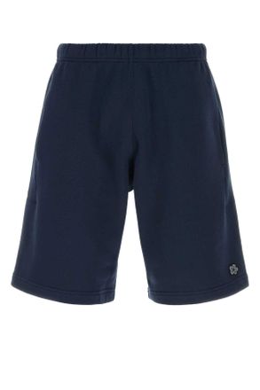Kenzo Navy Blue Cotton Bermuda Shorts