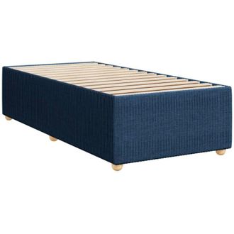 vidaXL Estructura De Cama Sin Colch&oacute;n Tela Azul 90x200 Cm Vidaxl