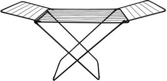 MSV Msv - Tendedero De Ropa Con Alas De Acero 18m Negro Mate