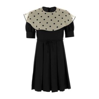 Valentino Garavani Short Dresses, female, Black, Size: XS Silk Mini Dress
