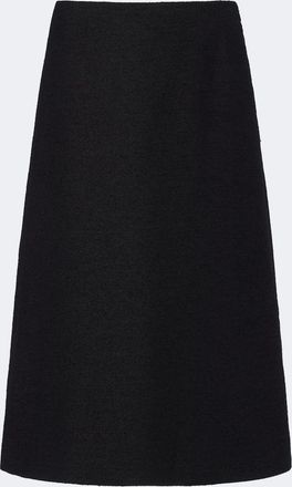Fendi Gonna midi in misto lana boucl&eacute;