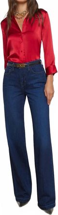 L'agence Clayton Wide Leg Jeans In Harlan